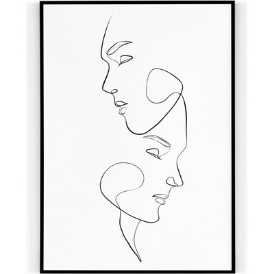 Plakát / Obraz Tvář 30 x 40 cm Tiskové plátno – Hledejceny.cz