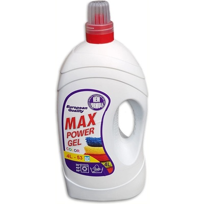 Max Power gel tekutý prací prostředek Color 4 l