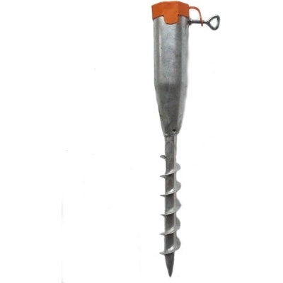 Zemní vrut 550/69 - délka 550mm, průměr 69mm, 1 matka