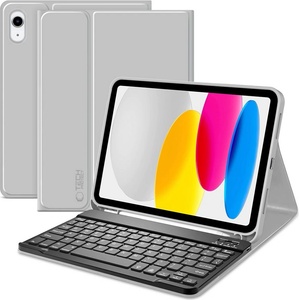 Tech-Protect Калъф с блутут клавиатура за iPad 10.9 10 / 2022 / 11 11 / 2025 от Tech-Protect SC Pen - Сив (5906302363117)