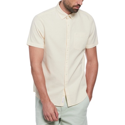 Original Penguin Риза Original Penguin Men's Waffle Short-Sleeve Plain Shirt - Birch 252