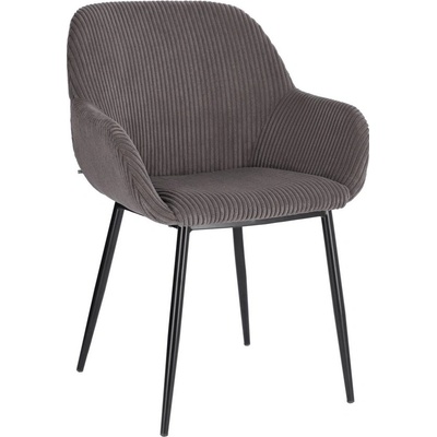 Kave Home Konna manšestrová šedá