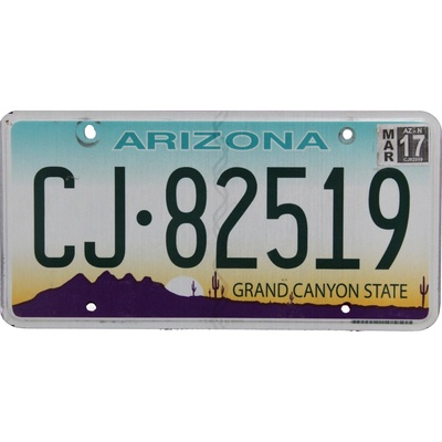 Arizona CJ82519 - Autentická americká ŠPZ