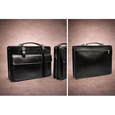 Max Original Leather Kožená aktovka blk