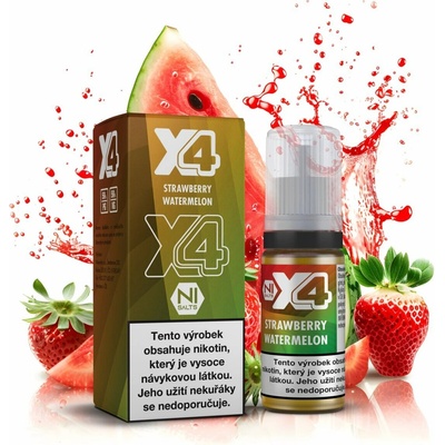 X4 Bar Juice Jahoda a meloun 10 ml 10 mg