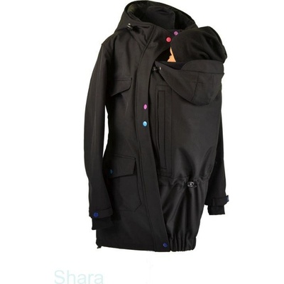 Shara softshellový kabát s hladícími kapsami ve vsadce přední nošení zima Černá – Zboží Mobilmania