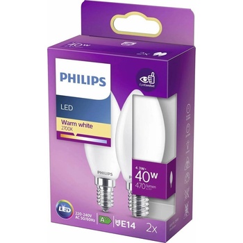 Philips 8718699777692 светодиодна лампа Топла светлина 2700 K 4, 3 W E14 F (8718699777692)
