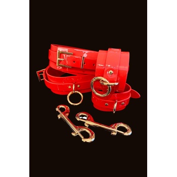 ostatní Kinky Diva белезници за китки и бедра червени