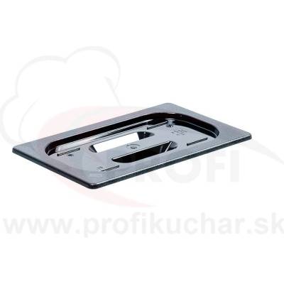 STALGAST GN pokrievka 1/4, čierný polykarbonát