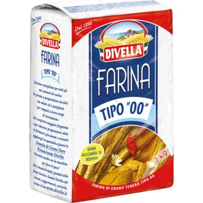 Pšeničná mouka Divella Farina Tipo „00“ typu 00 z Itálie, 1 kg