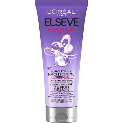 L´Oréal Elseve Hyaluron Plump Plumping Night Cream vyplňující noční krém na vlasy 200 ml