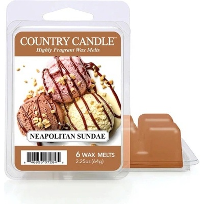 Country Candle Neapolitan Sundae Vonný Vosk 64 g