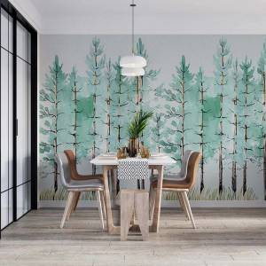 Art Gift Decor Фототапет Рисувани дръвчета