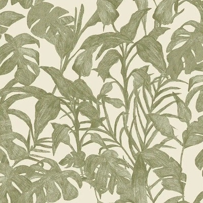 Green&Co Vliesová tapeta BOGOTA khaki, rozmery 0,53x10,05 m