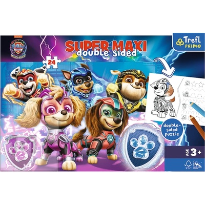 Trefl Puzzle 24 SUPER MAXI - Пес Патрул екип в действие (41016)