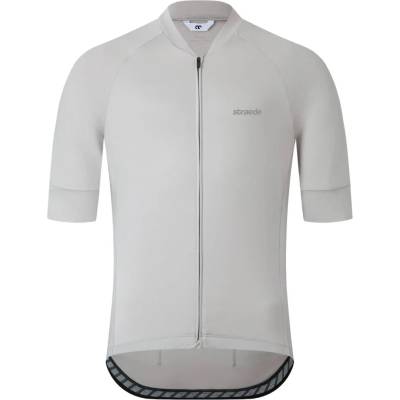 straede Мъжка фланелка с къс ръкав за колоездене straede Kaern Jersey Pro Cycling jersey - Pale Grey - размер XL (056-4259-0215)