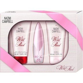 Naomi Campbell Wild Pearl EDT 15 ml + sprchový gel 50 ml + tělové mléko 50 ml dárková sada