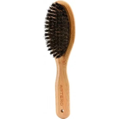 ARTERO NATURE BRUSH COPPER BRISTLE - четка с косми от глиган, медни иглички и бамбукова дръжка, 22 x 6 см, Испания - P930