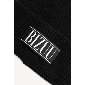 BIZUU шапка beanie дамска от вълна MOYE (MOYE.CZARNY)