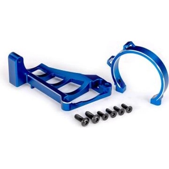 Traxxas алуминиева стойка за мотор синя