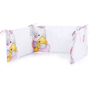 Chipolino Обиколник за легло Chipolino - 30 x 180 сm, Зайче балеринка (SPBUMP02203)