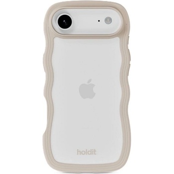 Holdit Калъф Holdit - Wavy, iPhone Air, бежов/прозрачен (7330985168291)