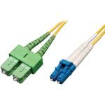 Conneu Оптична пач корда LC/UPC - SC/APC дуплексна, 3 мм кабел, 15м (CNFJ-LCSCAOS2DYE3mm-15)