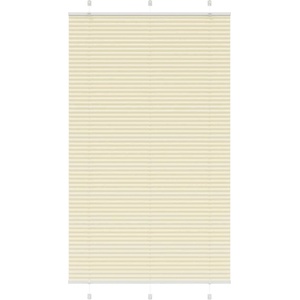 vidaXL Плисирана щора, кремава, 110x200 см, ширина на плата 109, 4 см, полиестер (4015315)