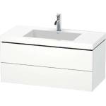 Duravit L-Cube - Шкафче с умивалник 50x100x48 см, 2 чекмеджета, бяло матово LC6928O1818 (LC6928O1818)