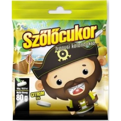 Dulcit Hroznový cukr citrón pastilky 80 g