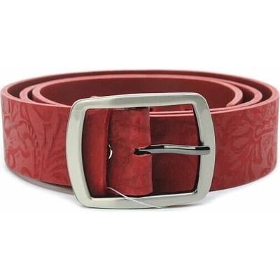 Penny Belts 46-V2-90 červený dámský kožený opasek
