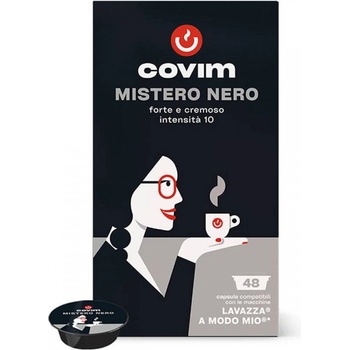 Covim Mistero Nero 48 бр Кафе на капсули съвместими с Modo Mio