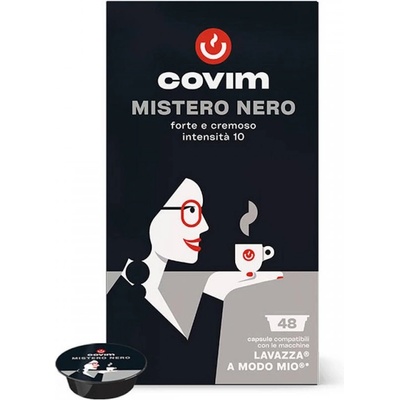 Covim Mistero Nero 48 бр Кафе на капсули съвместими с Modo Mio