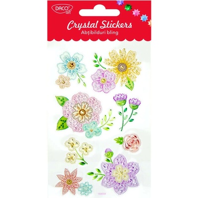 Daco samolepky kvety crystal