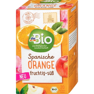 dmBio bio ovocný čaj s granulátem z pomerančového oleje 40 g