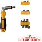 Paolo Отвертка с тресчотка pa1292 + накрайници - 19 бр. / к-т (73297) - steficenter