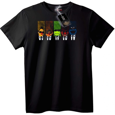 NOONEBRAND Тениска с герои от Muppets - L, Black