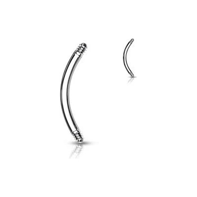 Šperky4U piercing náhradní tyčka zahnutá ND018-1210