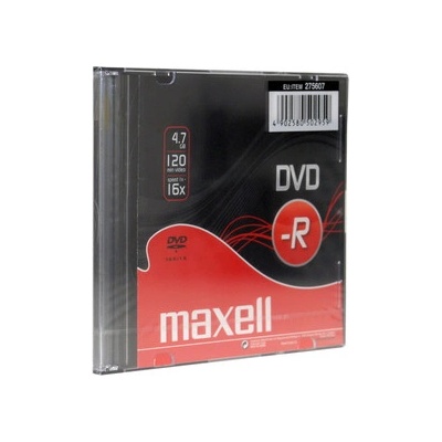 Maxell DVD-R 4,7GB 16x, slim case, 1ks (FA35037744)