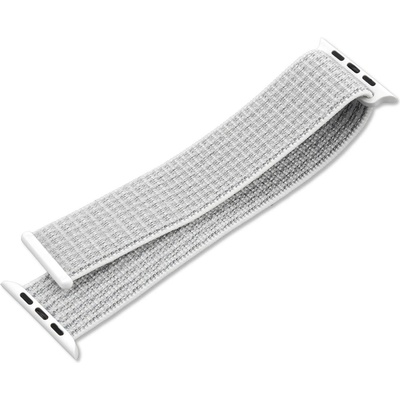 4smarts Текстилна каишка за Apple Watch 42мм, 44мм, 45мм - 4smarts Sport Band Nylon (бял-сив) (4S467821)