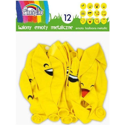 FIORELLO Балон fiorello Метален модел смесени емоции 12" 12 броя 170-2347 (170-2347)