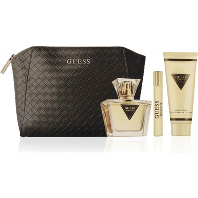 Guess Seductive toaletní voda 75 ml + tělové mléko 100 ml + toaletní voda 15 ml + kosmetická taška, dárková sada pro ženy – Zboží Dáma