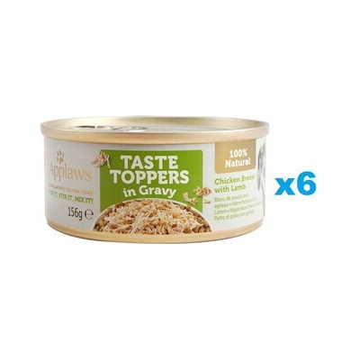 Applaws Taste Topper Kuracie prsia s jahňacím mäsom v omáčke 6 x 156 g