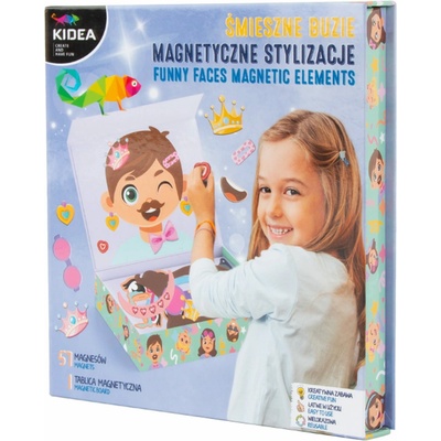 Kidea zábavné tváre magnetická sada 57 dielov