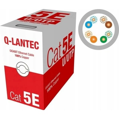 A-Lan KIU5PVC305NC Cat5e U/UTP (UTP), 305m, šedý