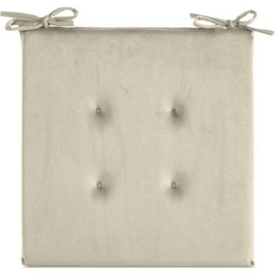 Takoy Sametový podsedák GAJA s ozdobným prošíváním a praktickými šňůrkami-HF-463960 | 40 x 40 x 6 cm