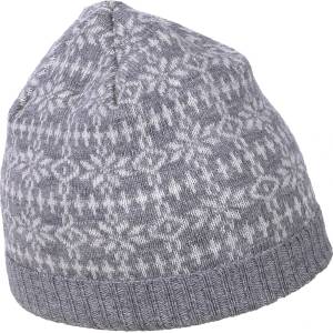 Albmerino Мъжка зимна шапка (beanie) Albmerino Mütze Norweger Beanie - Grau / Natur Melange - размер 54-56 cm (904-4634-0211)