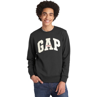 GAP Crewneck Logo tmavo sivá
