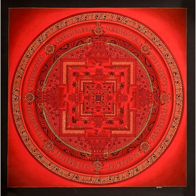 Malovaný obraz THANGKA Real Gold 54x54 cm