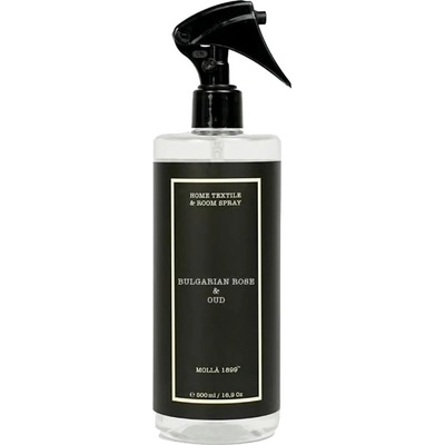 Cereria Mollá Bytový sprej čierny Bulgarian Rose & Oud (Home Textile & Room Spray) 500 ml